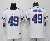 Women Nike Bills 49 Tremaine Edmunds White Vapor Untouchable Limited Jersey,baseball caps,new era cap wholesale,wholesale hats